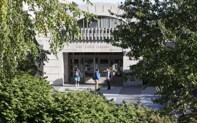 Entrance to tisch library