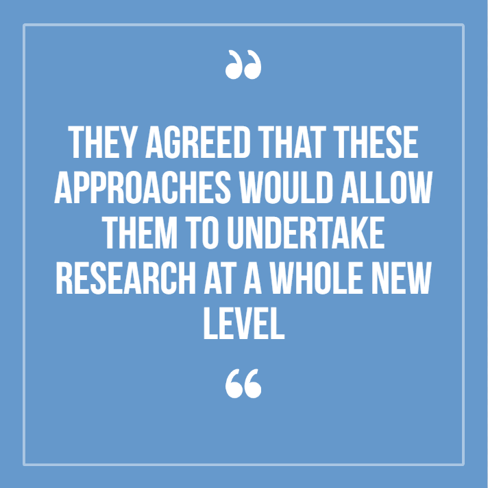 Quote: They agreed that these approaches would allow them to undertake research at a whole new level