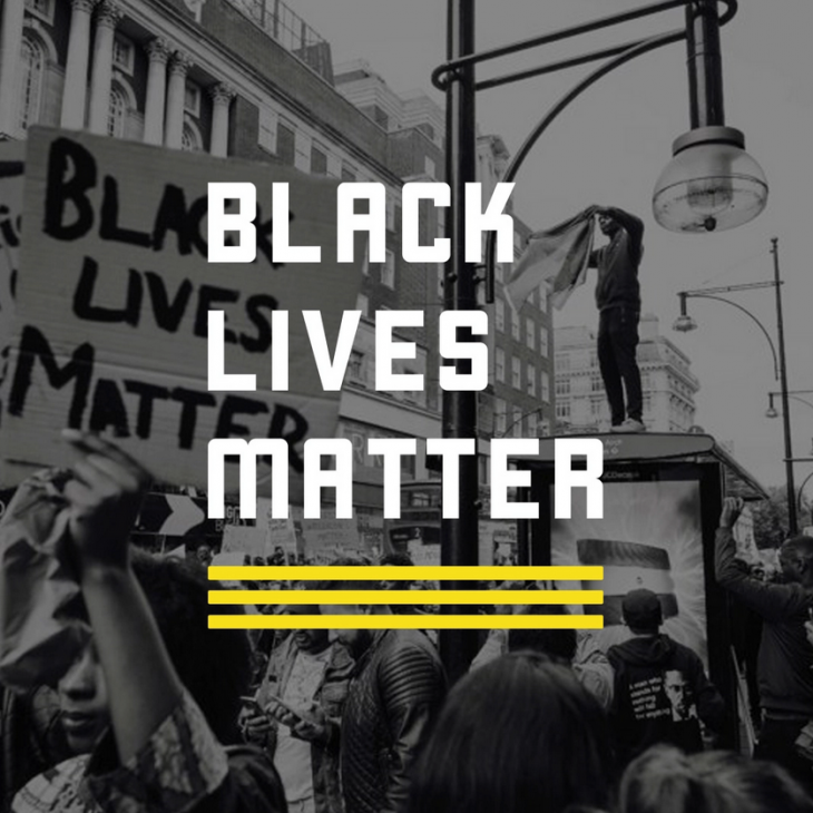People protest for the #BlackLivesMatter movement