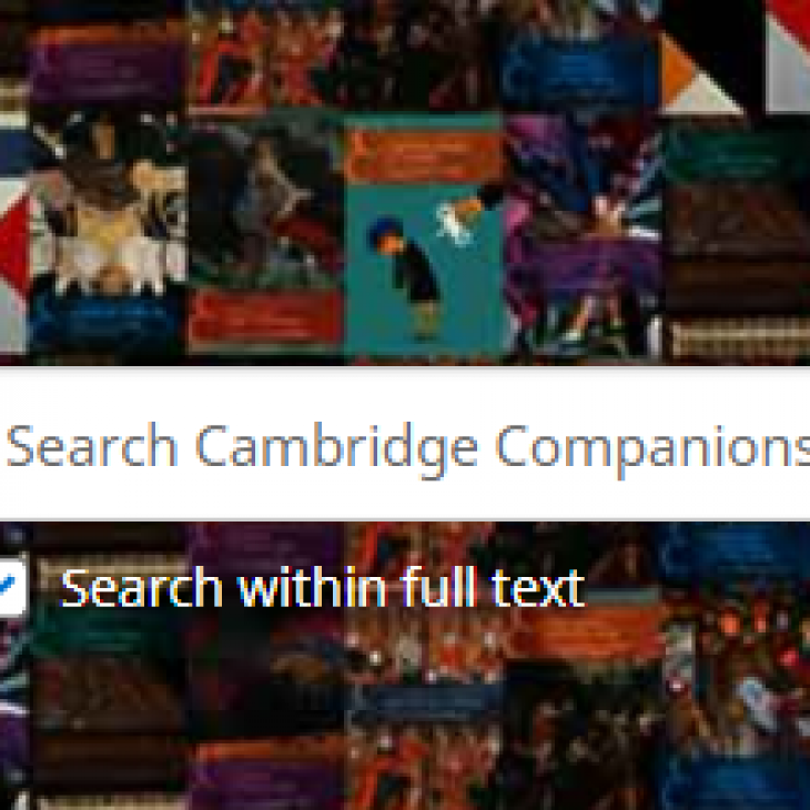 Image of Cambridge Companions search box