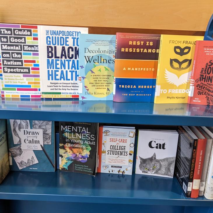Surviving Finals Book Display Cart