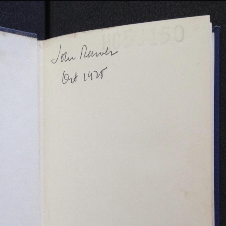 Note in cover 