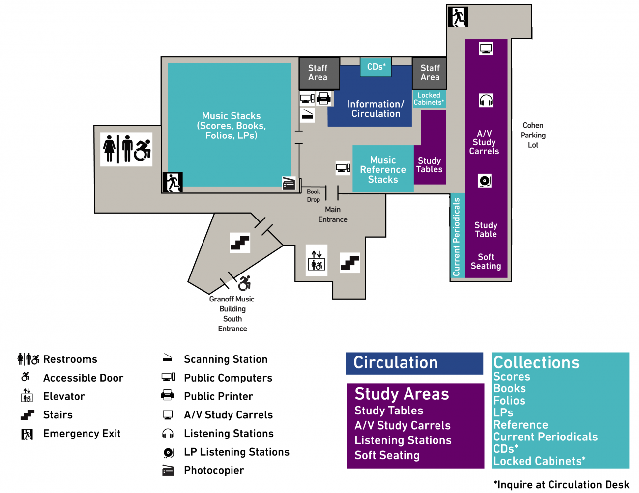 Lilly library floorplan