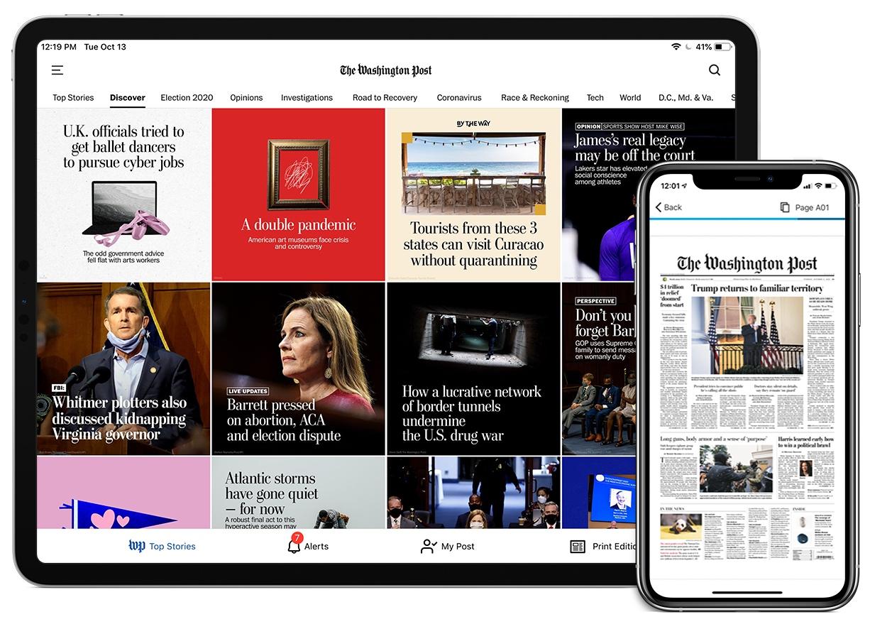 Washington Post website and app