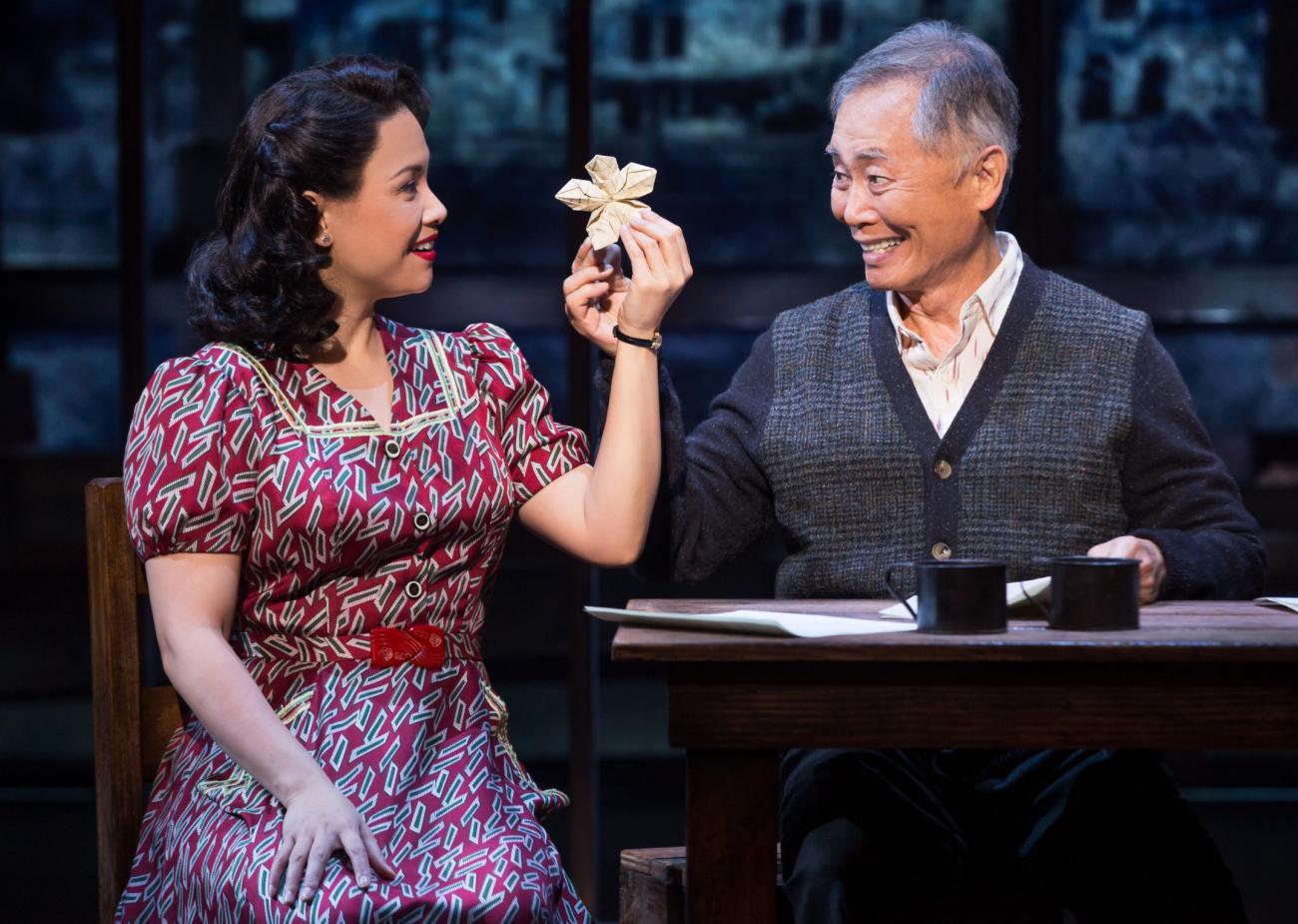 Image of Lea Salonga and George Takei in the production of Allegiance