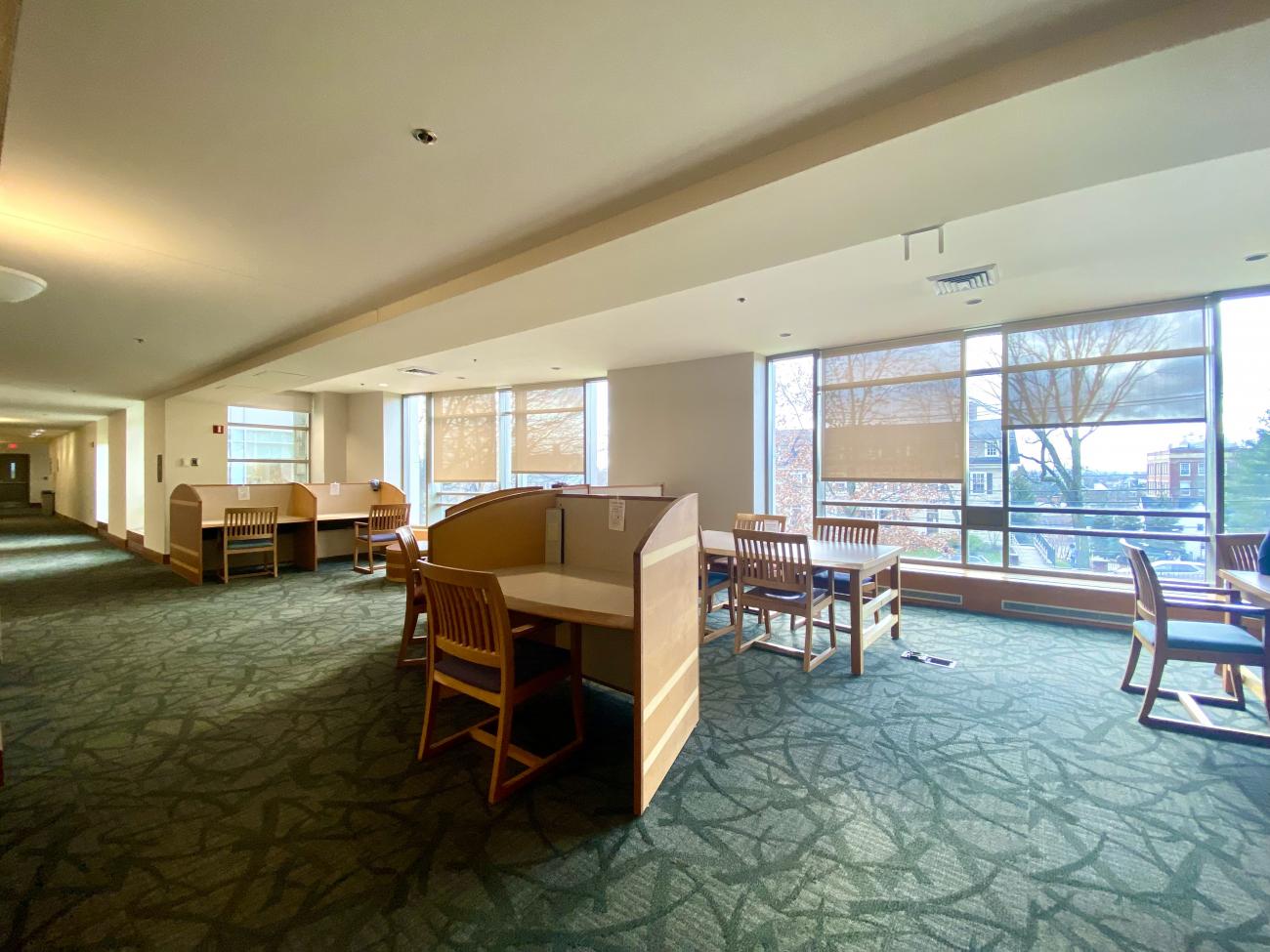 Study Tables and Carrels on the 1st Level