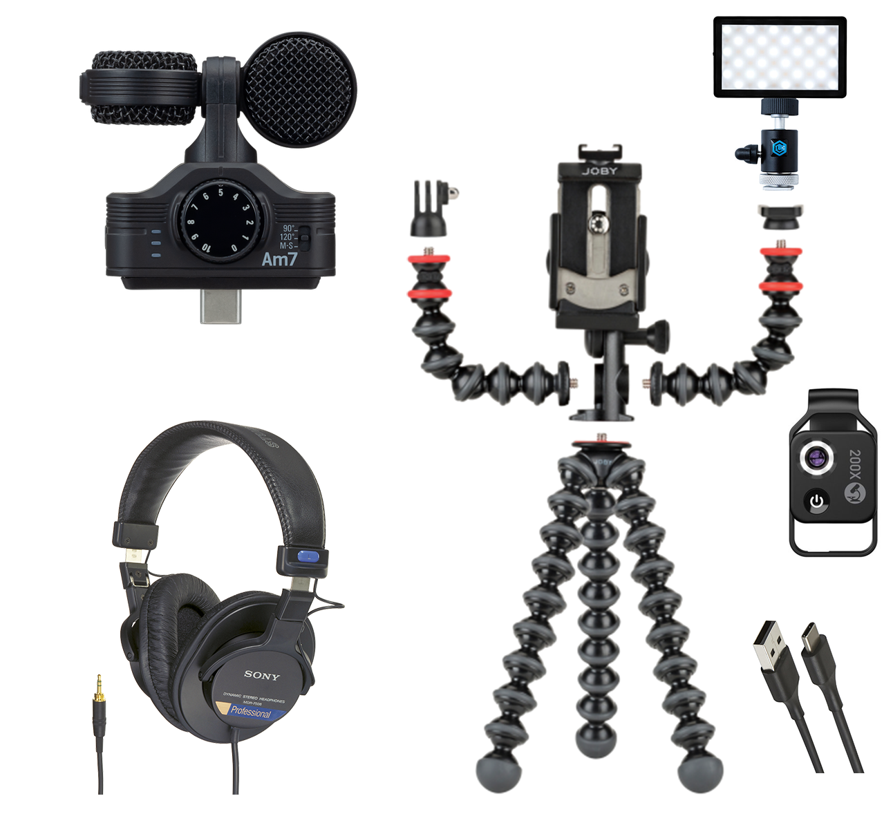 Image of all items included in the kit