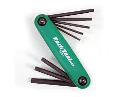 Folding hex key set