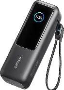 Anker gray power bank with USB-C cable attached