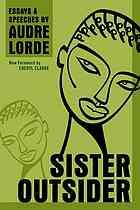 Sister Outsider: Essays and Speeches book cover