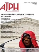 American Journal of Public Health journal cover
