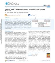 First page of article Tunable Radio Frequency Antenna Based on Phase Change Materials