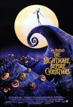 Movie poster for Tim Burton's The Nightmare Before Christmas