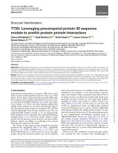 First page of article TT3D: Leveraging precomputed protein 3D sequence models to predict protein–protein interactions