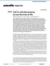 First page of article Cell-in-cell phenomena across the tree of life