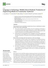 First page of article Language as Technology...