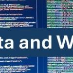 Banner image with computer code and the heading Archived Data and Web Archiving