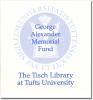 Book plate for George Alexander memorial fund