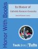 Honor With Books digital bookplate honoring Gabriela Romero Gonzalez